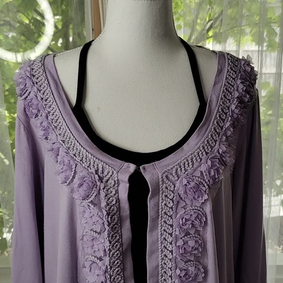 Sweet mauve City Chic cardigan. - Picture 3 of 5